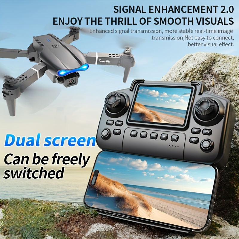 Drone Lipat E99 PRO MAX dengan - Drone Kit Octocopter ulasan dan harga